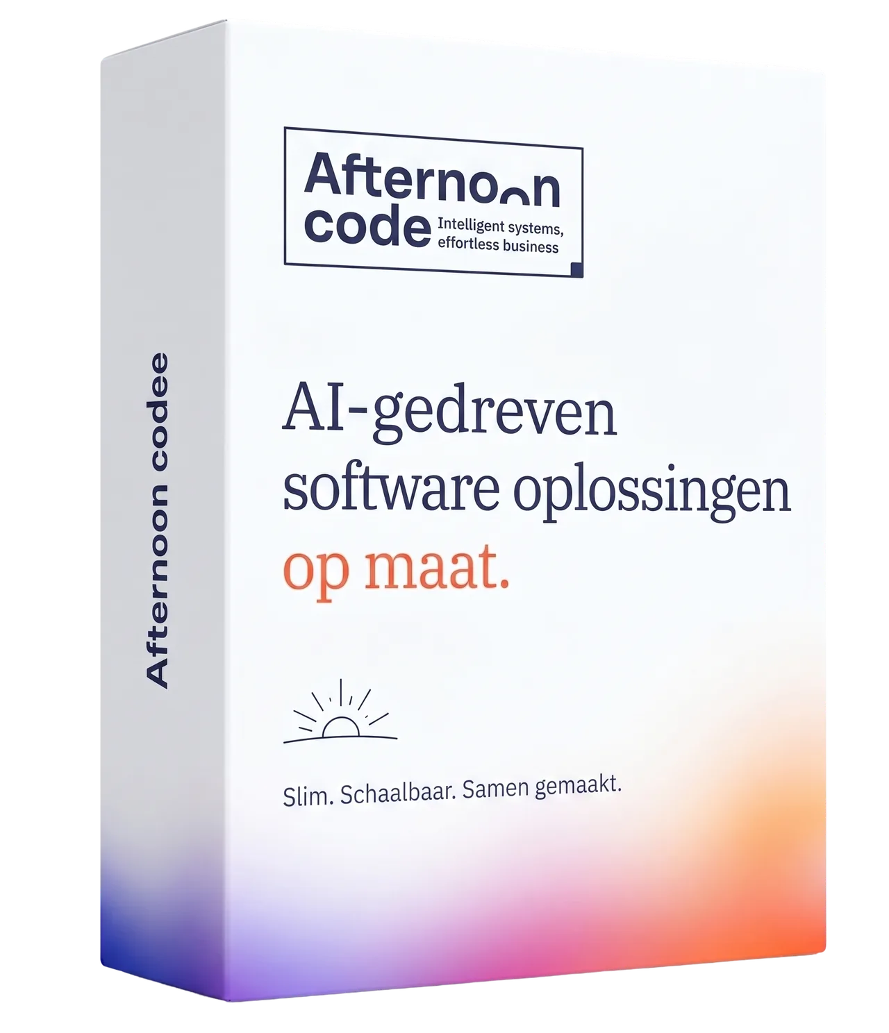 Afternoon code — AI-gedreven software oplossingen op maat. Gebouwd in Utrecht, door een vast team van vier.